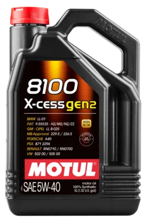 MOTUL 8100 X-CESS GEN2 5W-40 5L